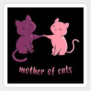 MOTHER OF CATS cute kawaii kitten Sticker